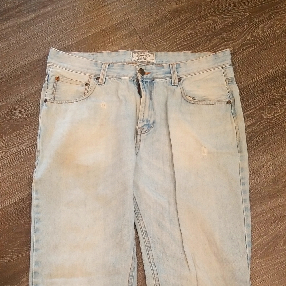 Men's Pull & Bear Co. Washed Denim